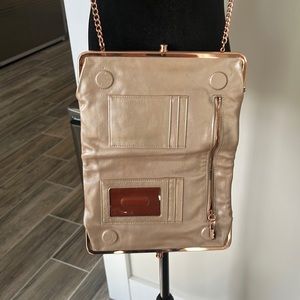 Hobo Rose gold leather Crossbody